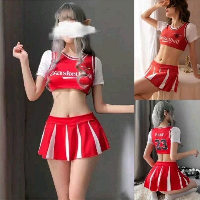 Sexy Lingerie Costume Cosplay Sporty Basketball Baju Tidur Wanita A1047WR