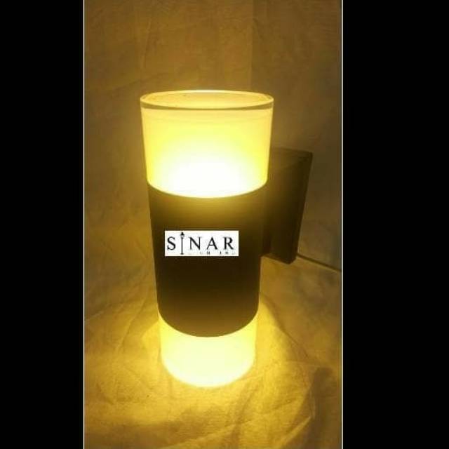 Jual Lampu dinding outdoor tabung full LED 2 Sisi | Shopee Indonesia