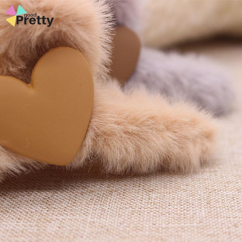 Love Plush Hairpin Fashion Imitasi Kelinci Rambut Temperamen Curling Clip - PD