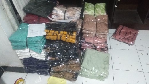 Gamis Twill Ory Super Motif Jumputan Batik Pekalongan