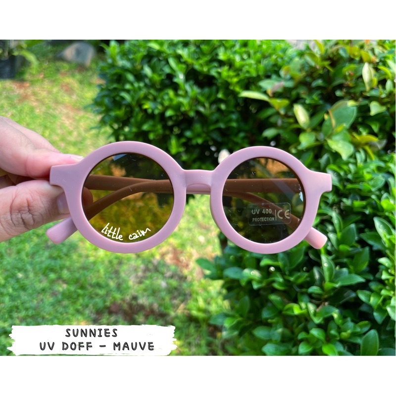 sunnies uv doff glasses | sunnies bear | kacamata anak-UV doff  - mauve