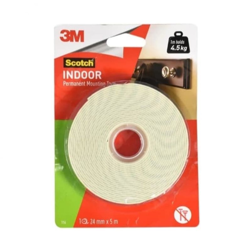 

isolasi bolak balik atau double tape merk 3M panjang 5 mtr