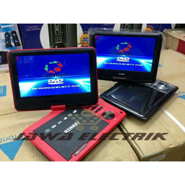 Dvd Portable Rinrai 9" Bisa Tv+Radio+Game Termurah