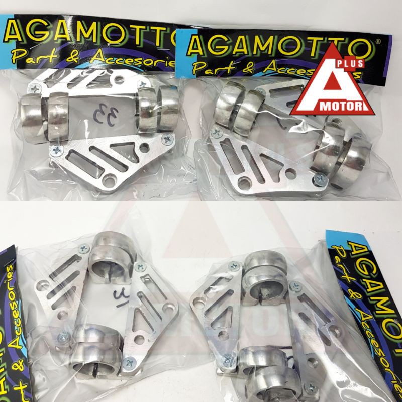 KUPINGAN BREKET CINCIN LAMPU PESEK CNC AS 31 ATAU 33