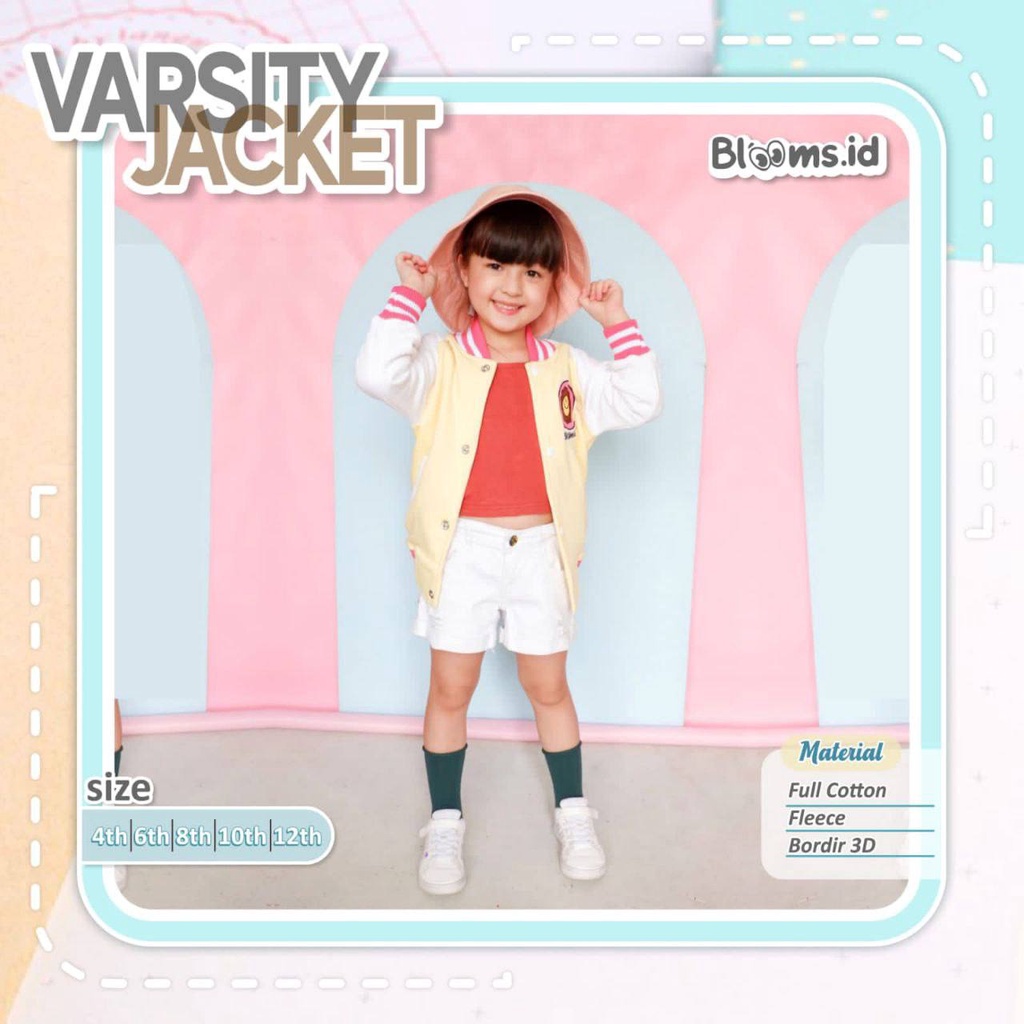 Jacket anak Varsity Batch 1 by Blooms.id