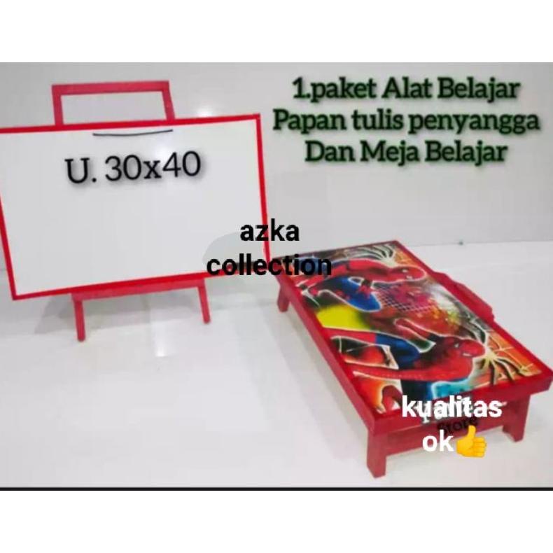 

Set Belajar Anak Meja Lipat Papan Tulis Dan Penyangga-Meja Papan Tulis Dan Penyangga Kayu Ukuran 30X40