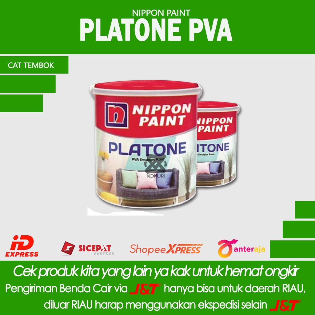 CAT TEMBOK NIPPON PLATONE 20KG / CAT TEMBOK NIPPON PAIL