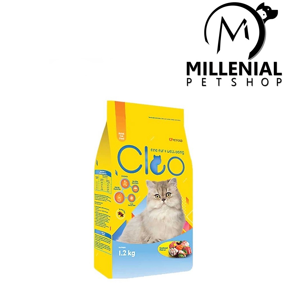 Makanan kering Kucing dewasa CLEO Seafood 1.2 kg dry cat food adult