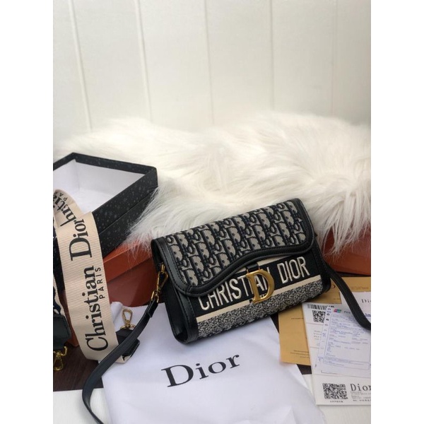 DIOR SADDLE SLING BAG NEW KANVAS