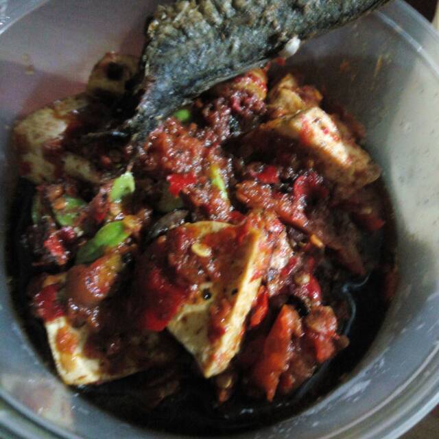 

Sambel uleg pete tahu,pedas sedang,1 cup