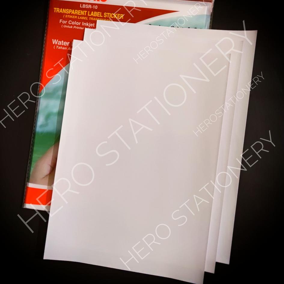 

Update! Stiker label transparan joyko transparent label sticker LBSR-10
