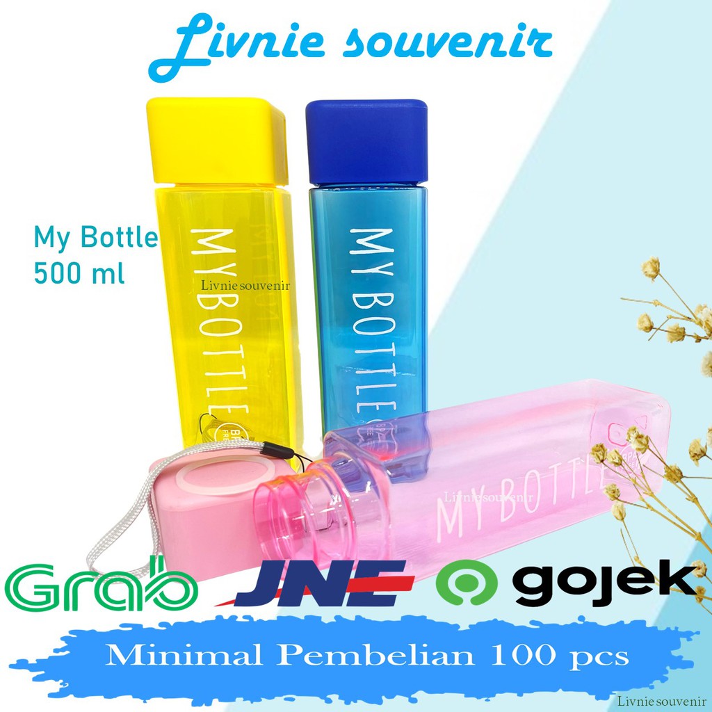 Jual Souvenir My Bottle Kotak Botol Minum 500 ml Indonesia