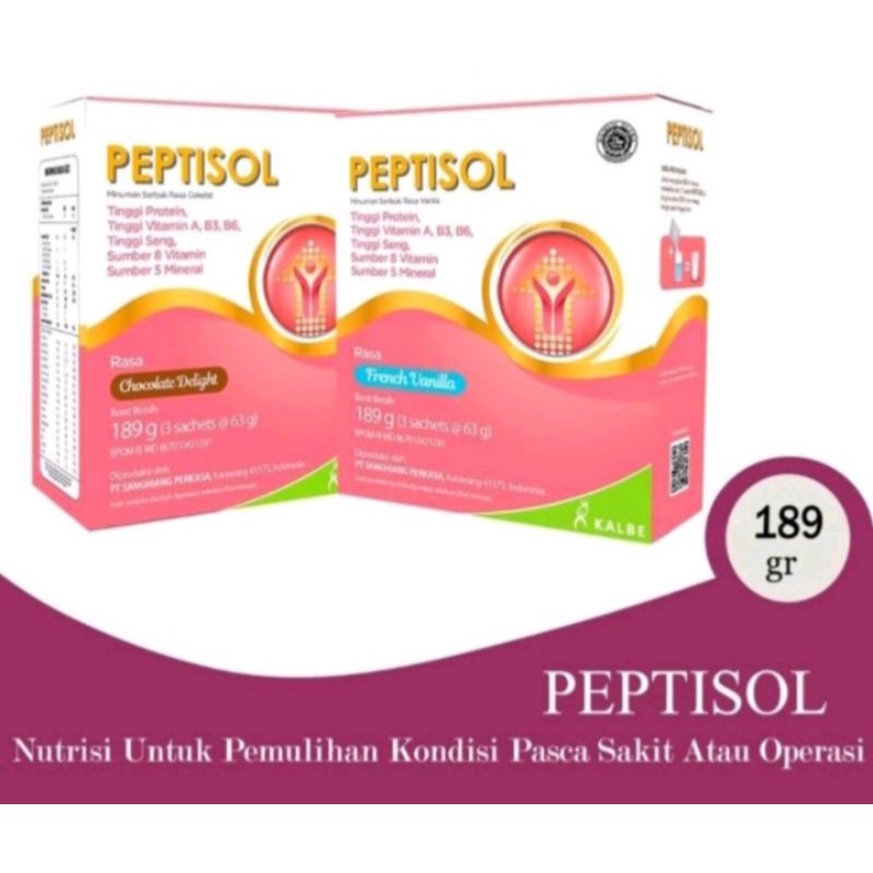 

Peptisol Coklat / Vanila 189 gram