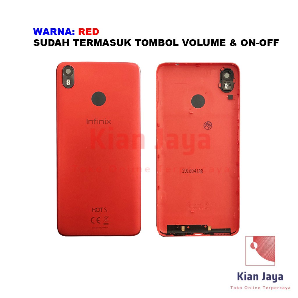 Back Cover Backdoor Infinix Hot S3 X573 Tutup Belakang Baterai Cassing Casing Backcase Original