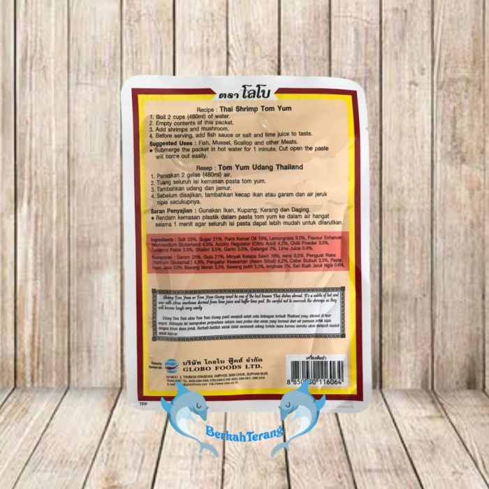 

Instan-Masak-Bumbu- Lobo Tom Yum Paste 30Gr / Bumbu Tom Yum Thailand / Tomyum Import -Bumbu-Masak-