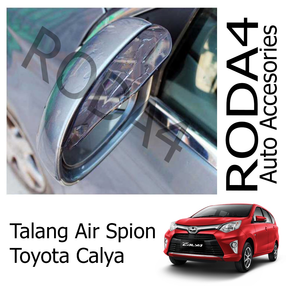 Talang Air / Mika Pelindung Spion Mobil dari Hujan (1 Set Isi 2) Calya