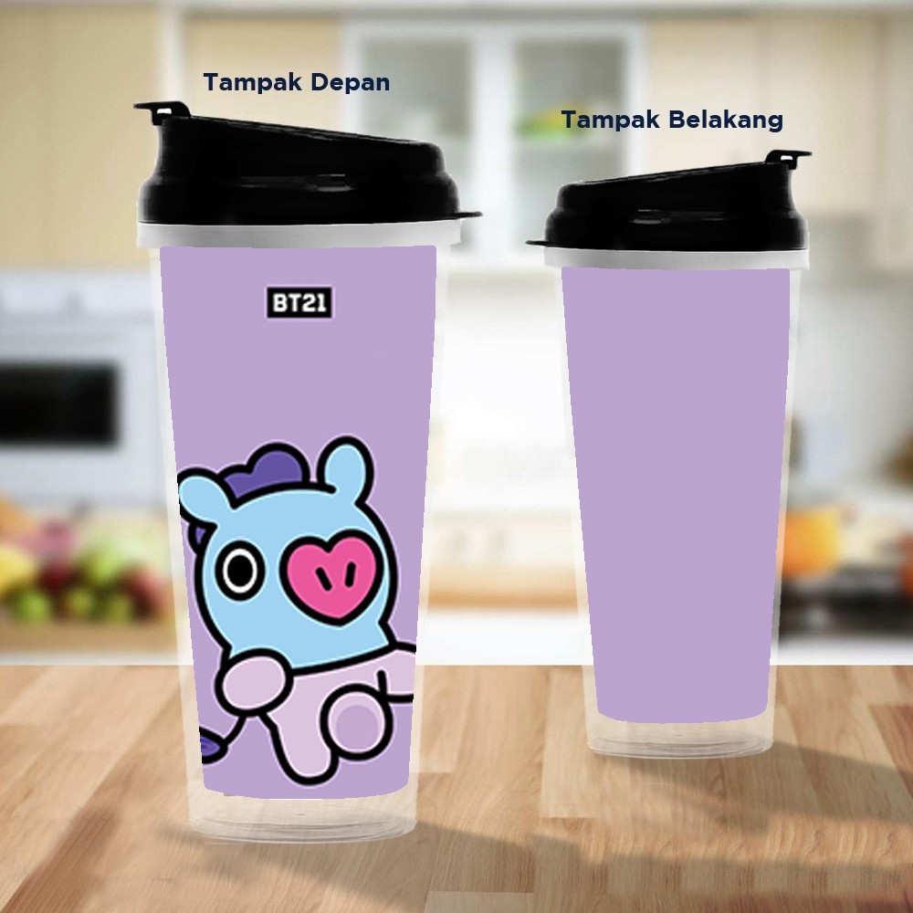 Pusat Mode Tumbler/Tempat Minum Design  BT21 Mang