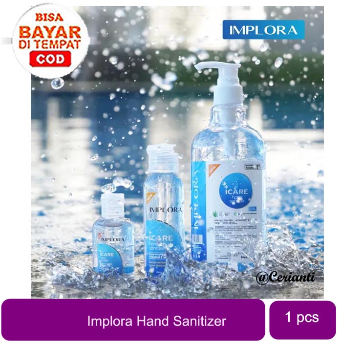 [60ML | 100ML] [BPOM] Implora Icare Hand sanitizer gel 100ml &amp; 60ml_Cerianti