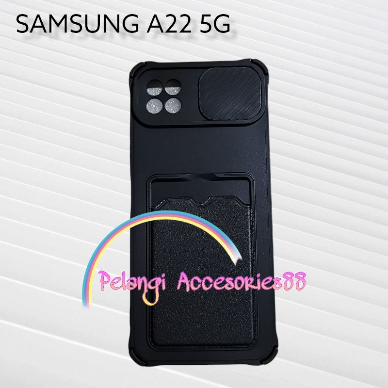 CASE SAMSUNG A22 5G SOFTCASE SLEDING WARNA WARNI