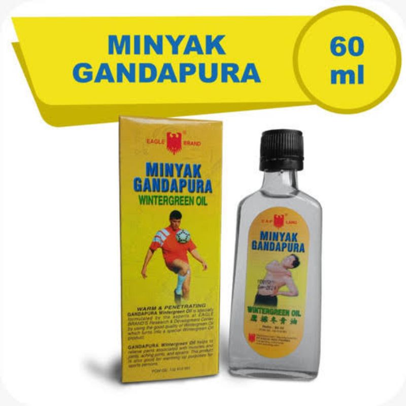 MINYAK GANDAPURA CAP LANG 60 ML / MINYAK ANGIN GANDAPURA 60ML CAPLANG