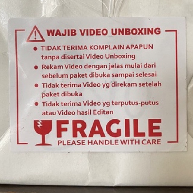 Jual STICKER FRAGILE Shopee Indonesia