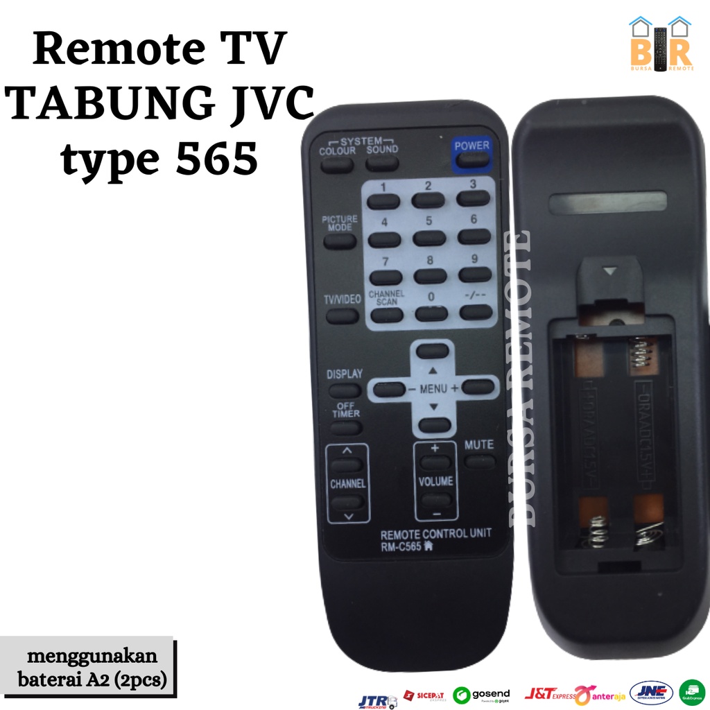 REMOT / REMOTE TV TABUNG JVC RM-565 / ECER DAN GROSIR