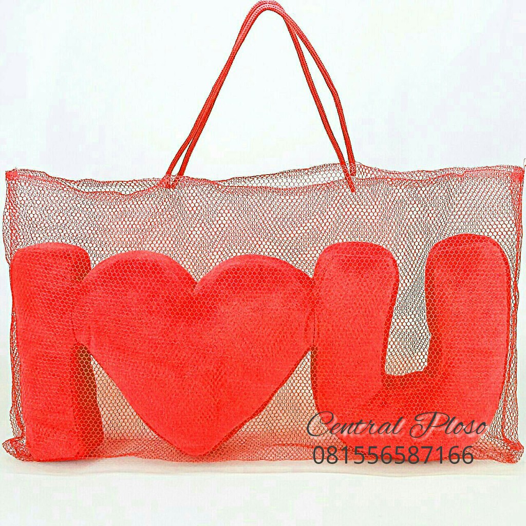 BANTAL CINTA I LOVE U KADO VALENTINE HEART HATI UNIK