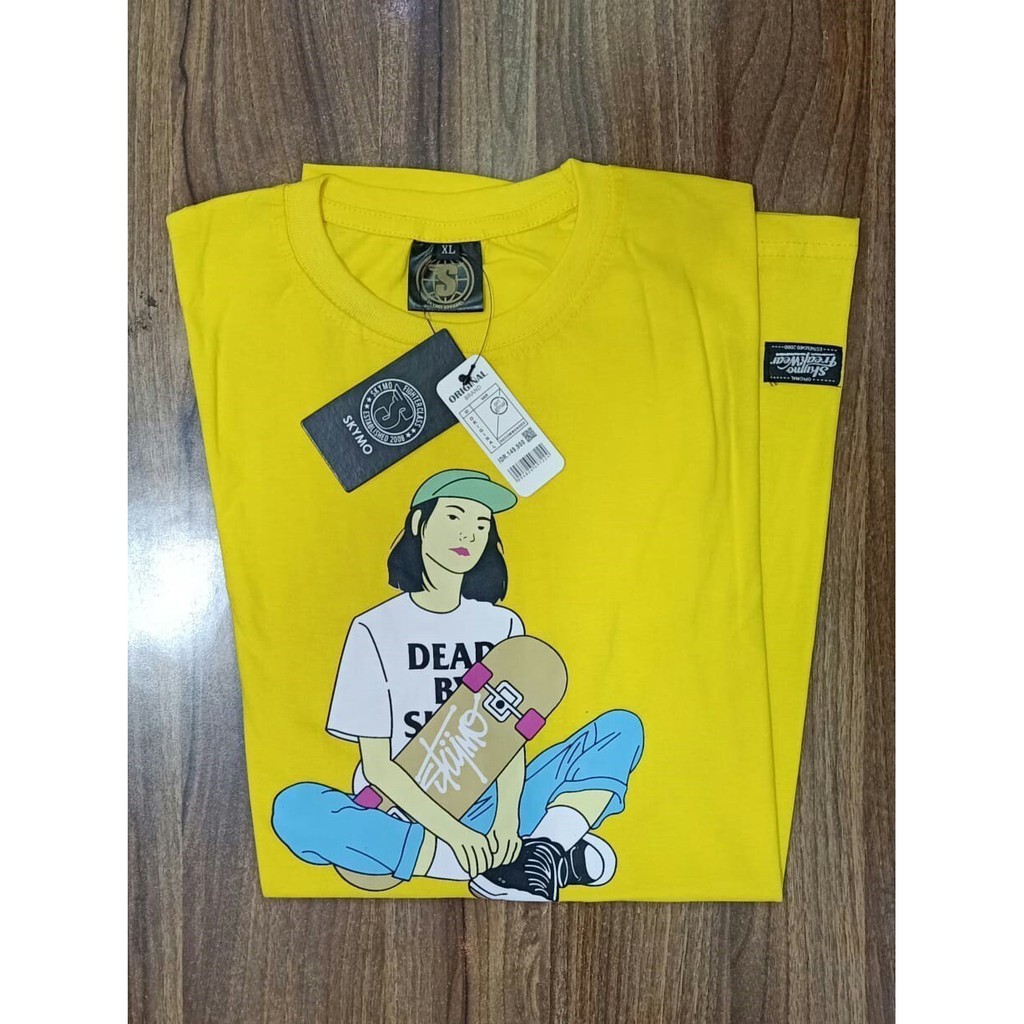 [BAYAR DI TEMPAT COD] KAOS SKYMO HITAM SAP PRIA WANITA
