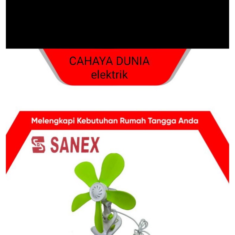 KIPAS ANGIN JEPIT SANEX 3IN1 bisa DUDUK DINDING dan JEPIT