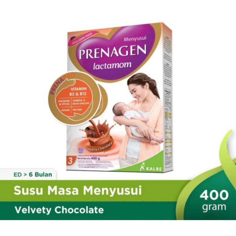 Prenagen LACTAMOM Coklat / Vanila / Mocha / Almond Soya 400 Gram