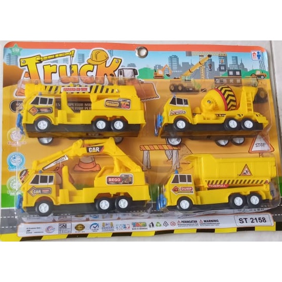 ST2158 Mainan Truck Builder Truk Kontruksi isi 4 PC ST 2158