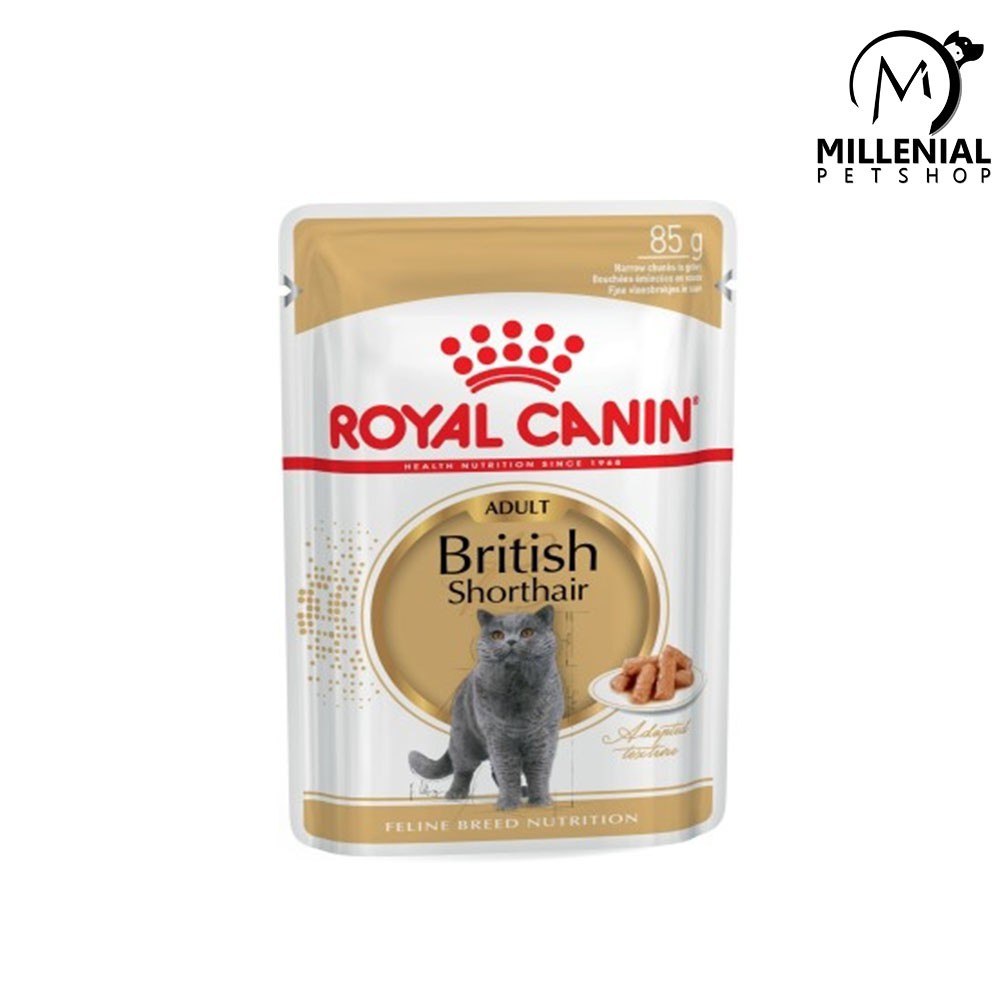 Makanan Kucing Royal canin British Adult 85gr Pouch 85 gr Saset Basah Wet Food 85gram