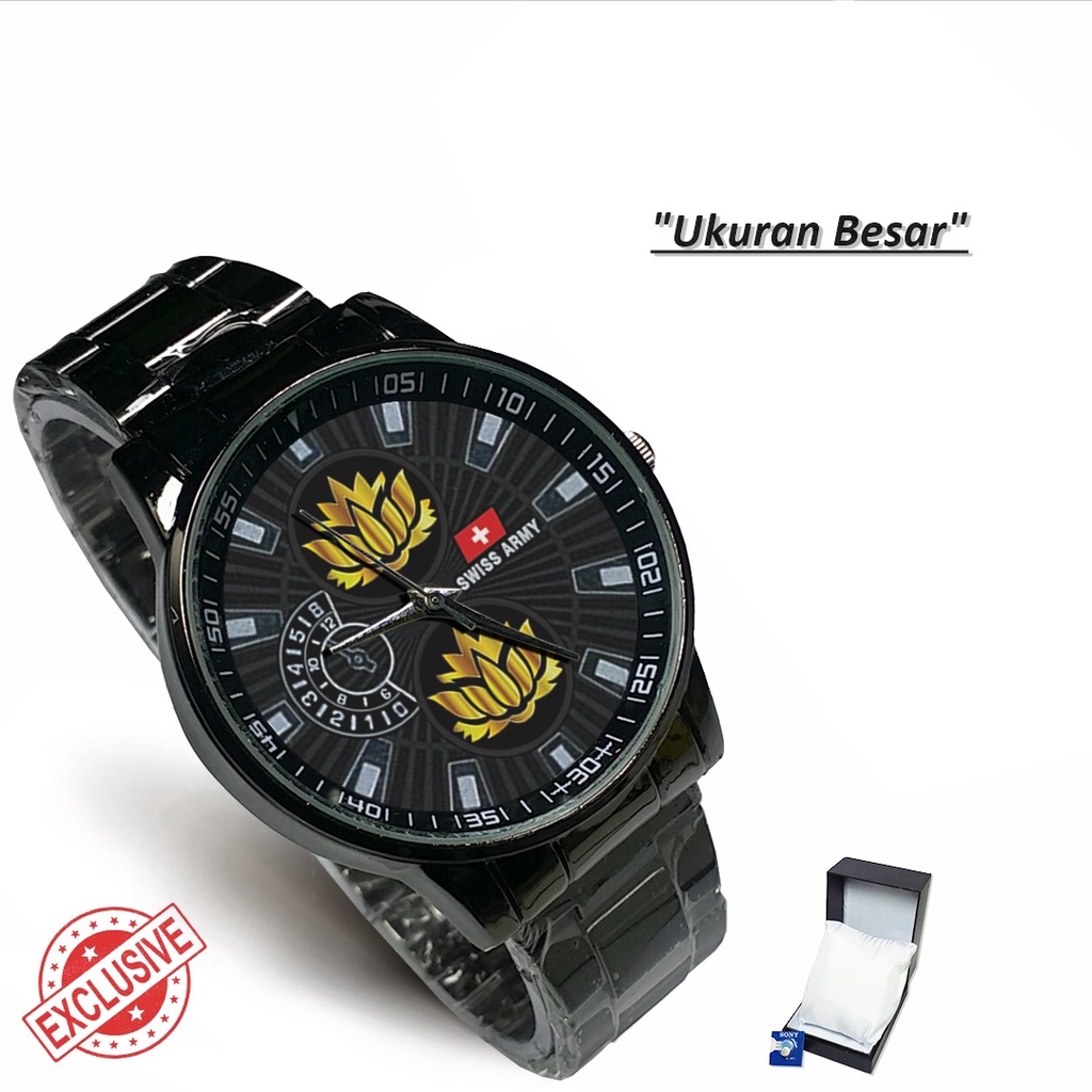 Jam Tangan Rantai Couple Logo TERATE - 2 (Cool)