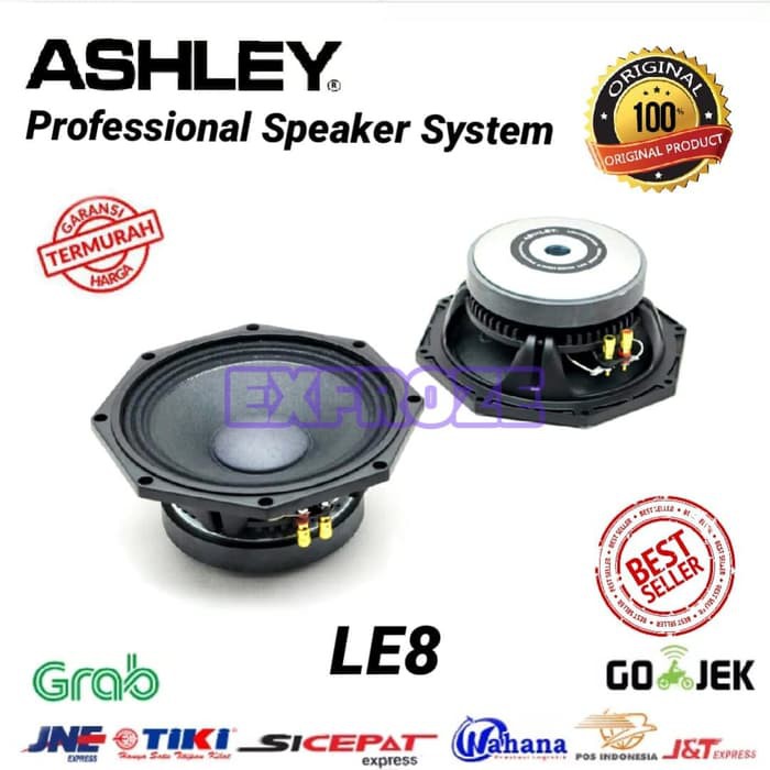 Speaker Component Ashley LE8 Original Woofer 8 inch