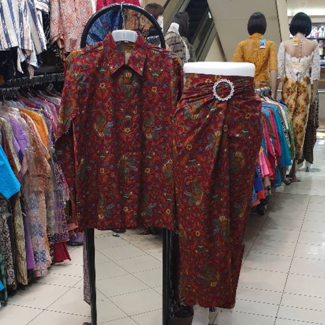KEMEJA BATIK PASANGAN/ROK BATIK WANITA