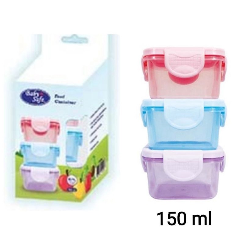 Baby Safe (FC003/FC006/FC008) Food Container /Kontainer Makanan Bayi MPASI/ wadah mpasi / WADAH SUSU / MICROWAVE SAVE / PP / GLASS / KONTAINER KACA