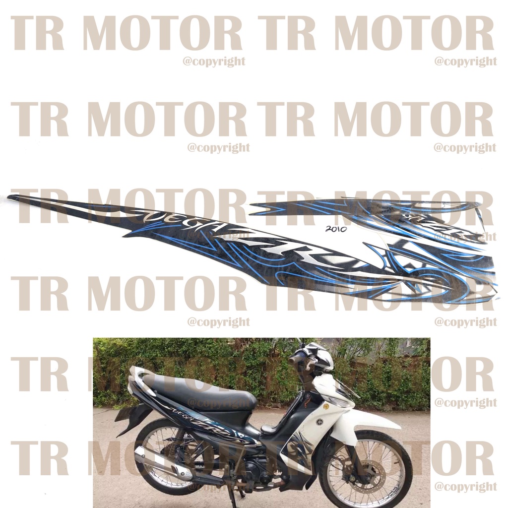 Stiker Motor Vega ZR 2010 Sticker Striping Lis Full Set Motor