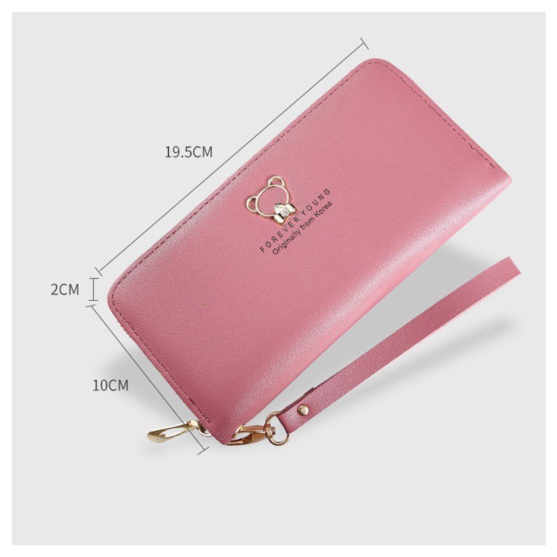 DOMPET LIPAT WANITA KARTU BESAR PANJANG KULIT FASHION WANITA CEWEK KOREA WALLET IMPORT MURAH GF689