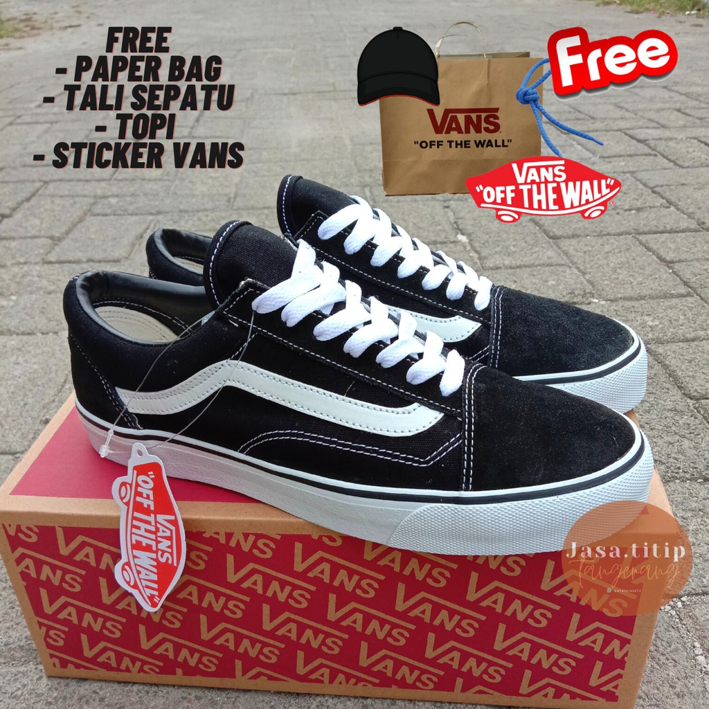 Premium Sepatu Sneakers Vans Oldskool Classic Premium Bnib Vans Oldskool Black White Waffle Dt Shopee Indonesia