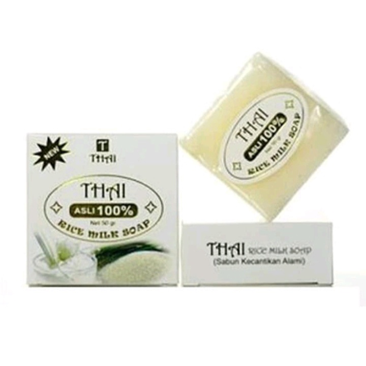 Thai Rice Milk Soap 50gr / Sabun Pemutih / Sabun Beras Susu Whitening