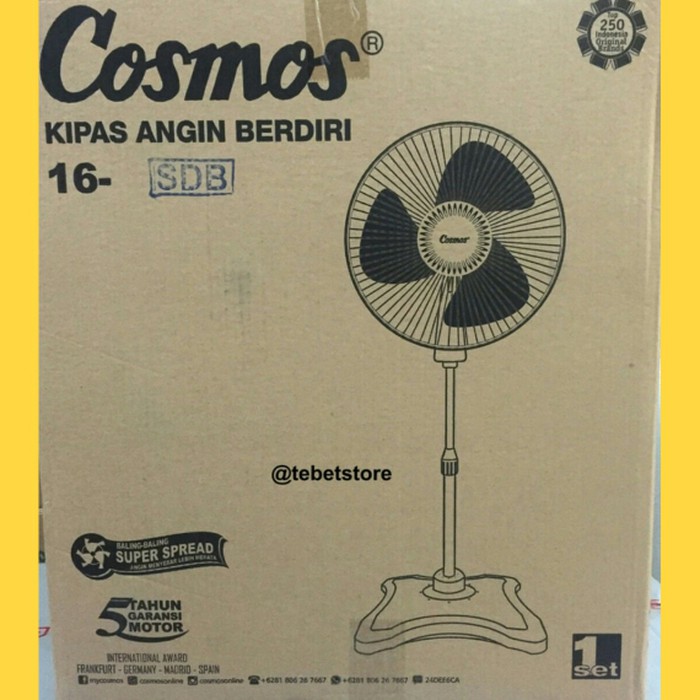 Kipas Angin Berdiri Cosmos 16 SDB [16 Inch]