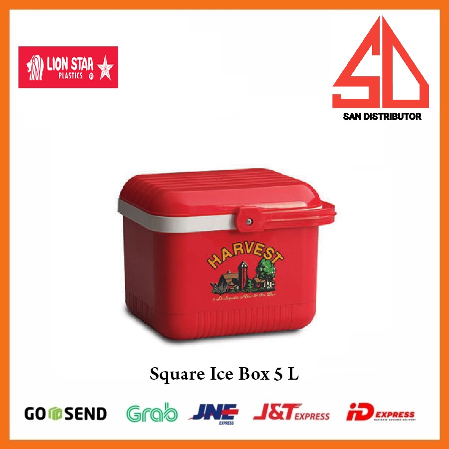 Termos Nasi atau Es Lion Star Square Ice Box 5L 6L 10L 12,5L / 5 liter rice ice box segi