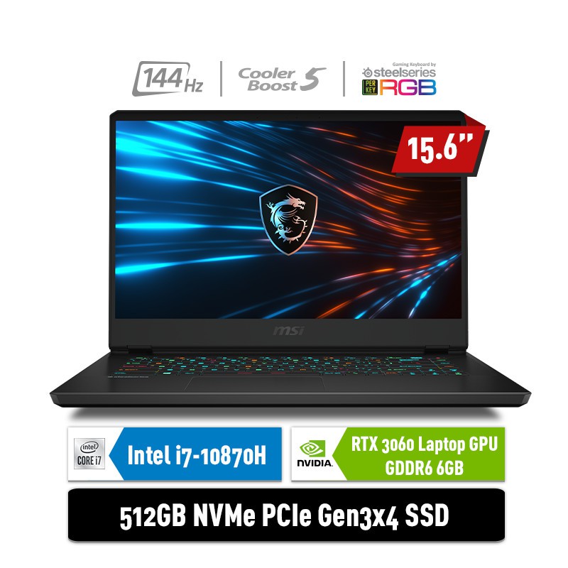 MSI Leopard GP66 10UE 278 i7 10870H 16GB 512GB SSD RTX3060 6GB WIN10