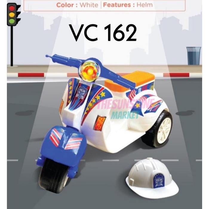 MAINAN VESPA VC 162 / VESPA MINI / VESPA CILIK DORONG KLASIK RODA 3