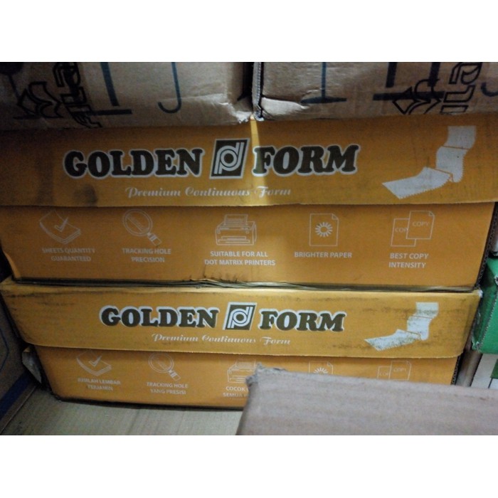 

Continuous form 14 7/8"x11" 4 ply NCR PUTIH Golden Form