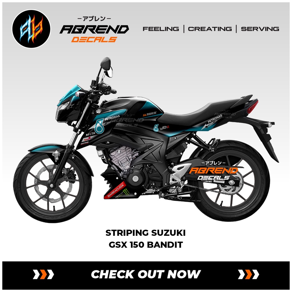 Striping Gsx 150 Bandit / Stiker Motor Suzuki Gsx Petrronas / Stock Decal