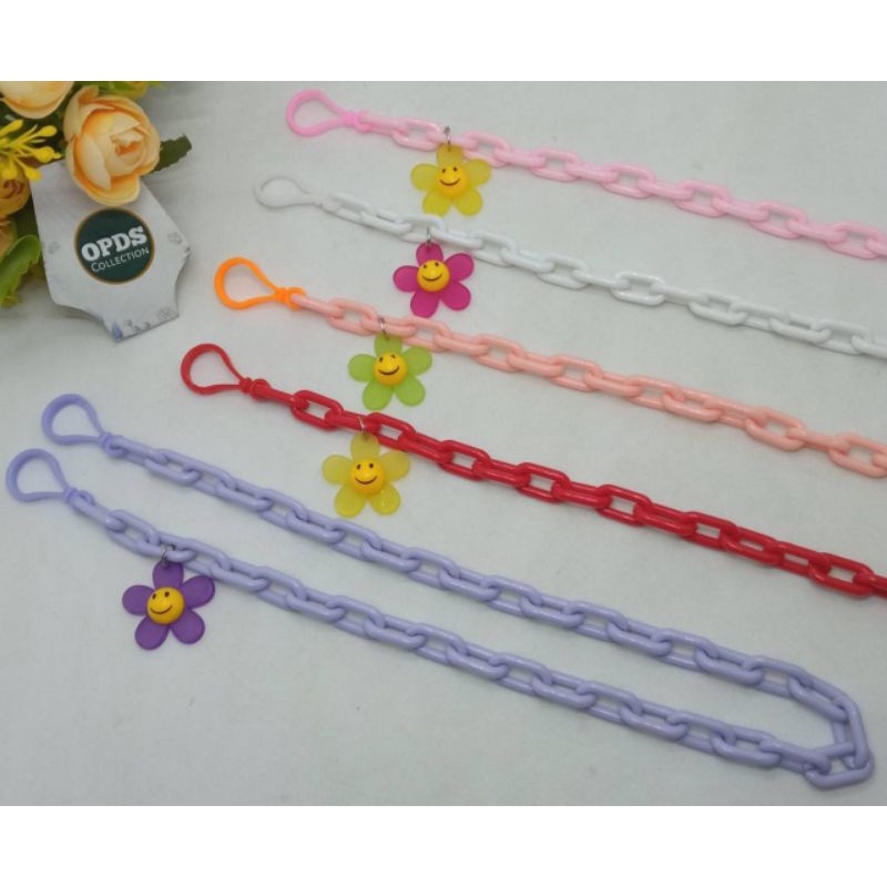 Strap Masker Anak Rantai Masker WarnaWarni|Lanyard Strap Kalung masker Korea Chain|Tali smile Daisy