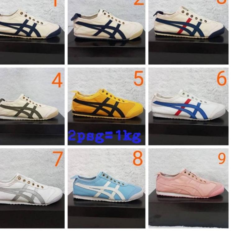 0CL Sepatu Onitsuka Tiger Slip On/Sepatu tanpa tali/Sneakers wanita tanpa tali/Import QUALITY ☒↑ (Bi