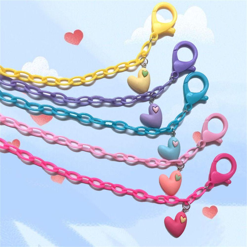 R-flower Face Cover Chain Fashion Candy Color Lanyard Rantai Kacamata Multicolor