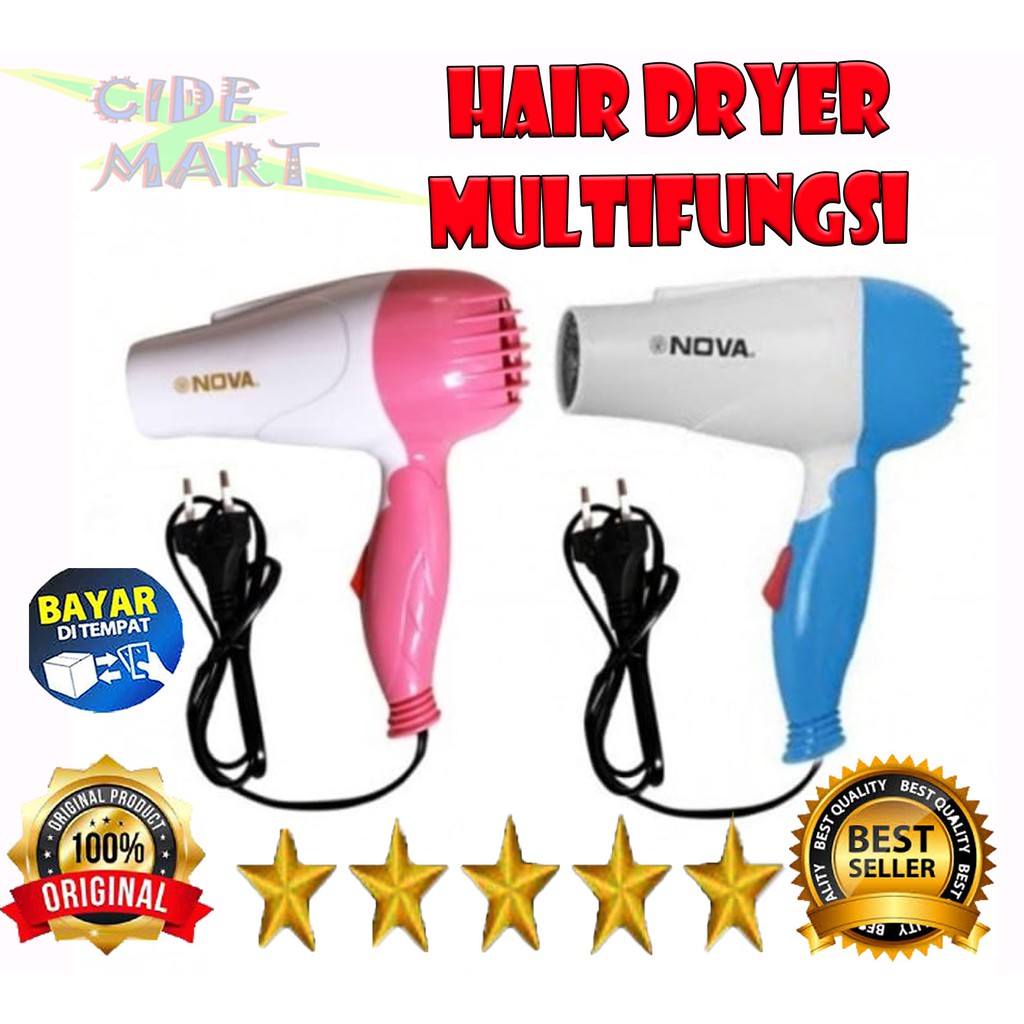 [TERLARIS] HAIR DRYER N 1290 Pengering Rambut Lipat / Hairdrayer mini / Pengering Rambut Portable